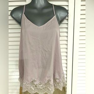 Josie by Josie Natori lavender silk cami size small